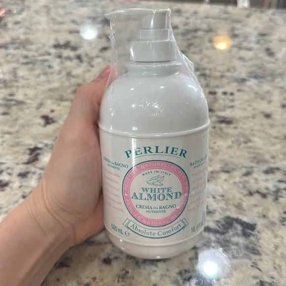 *NEW* PERLIER WHITE ALMOND ABSOLUTE COMFORT BATH CREAM 16.9oz - Picture 4 of 5